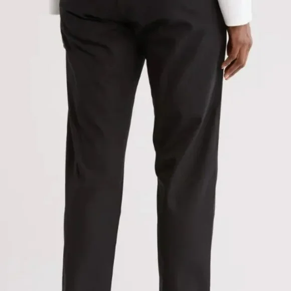 Eileen Fisher High Waist Slim Ankle Pants Black XL - Picture 2 of 8